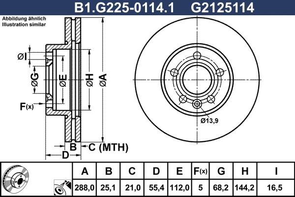 Galfer B1.G225-0114.1 - Əyləc Diski furqanavto.az