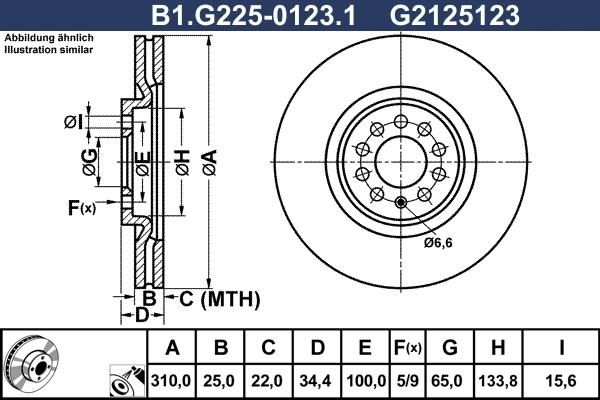 Galfer B1.G225-0123.1 - Əyləc Diski furqanavto.az