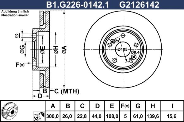 Galfer B1.G226-0142.1 - Əyləc Diski furqanavto.az