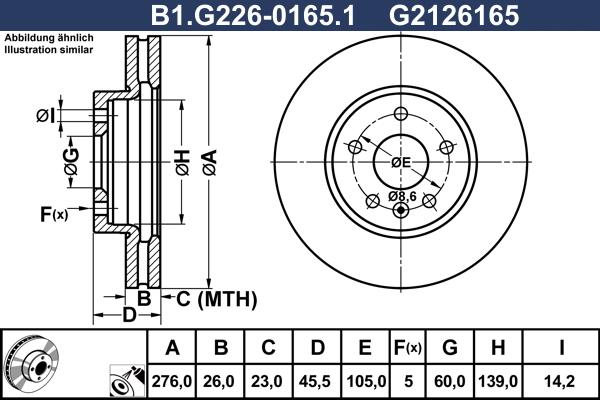 Galfer B1.G226-0165.1 - Əyləc Diski furqanavto.az