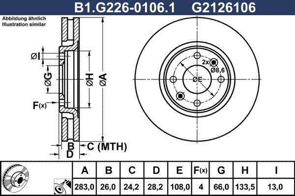 Galfer B1.G226-0106.1 - Əyləc Diski furqanavto.az