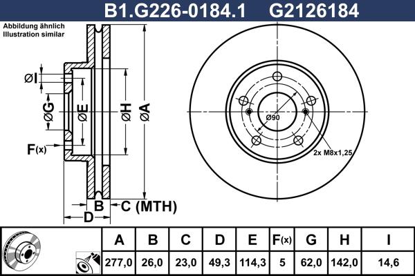 Galfer B1.G226-0184.1 - Əyləc Diski furqanavto.az