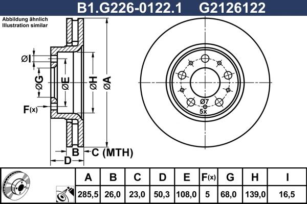 Galfer B1.G226-0122.1 - Əyləc Diski furqanavto.az