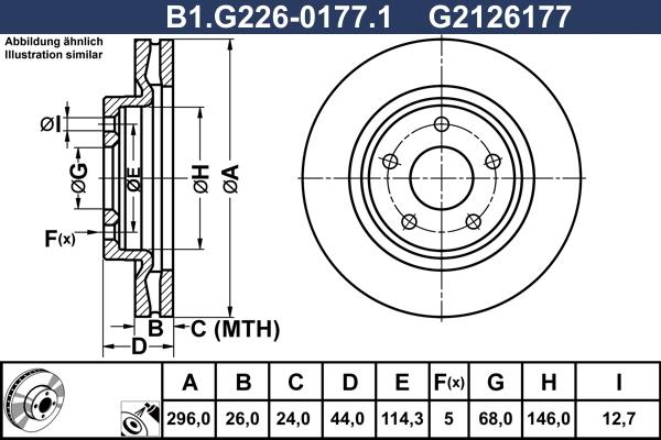 Galfer B1.G226-0177.1 - Əyləc Diski furqanavto.az