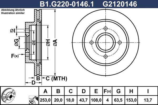 Galfer B1.G220-0146.1 - Əyləc Diski furqanavto.az