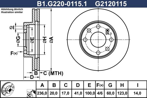 Galfer B1.G220-0115.1 - Əyləc Diski furqanavto.az