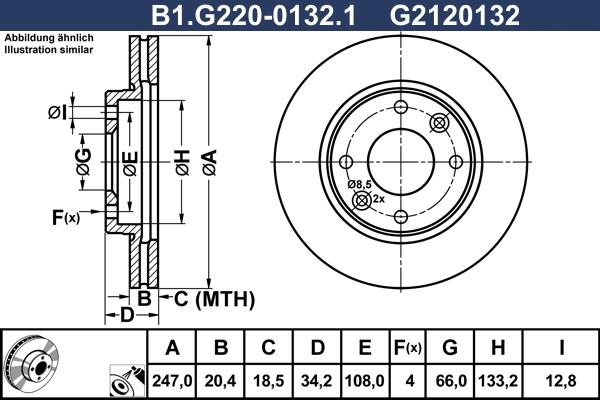 Galfer B1.G220-0132.1 - Əyləc Diski furqanavto.az