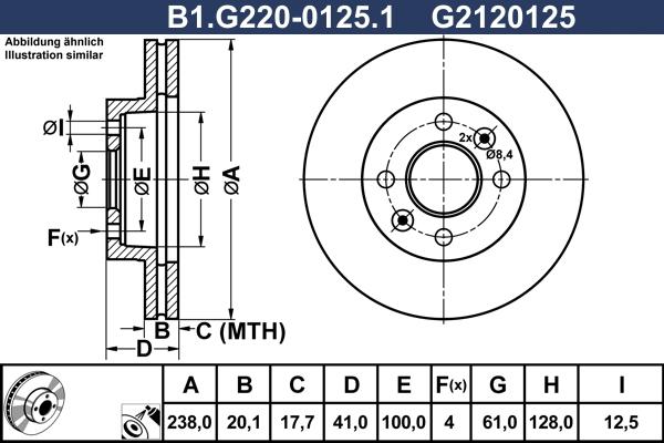 Galfer B1.G220-0125.1 - Əyləc Diski furqanavto.az