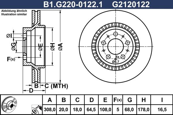 Galfer B1.G220-0122.1 - Əyləc Diski furqanavto.az