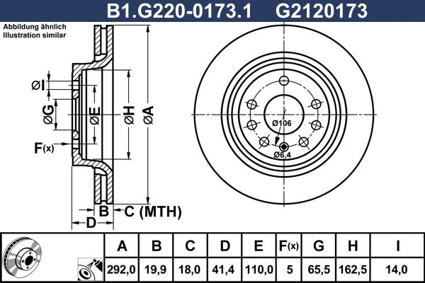 Galfer B1.G220-0173.1 - Əyləc Diski furqanavto.az