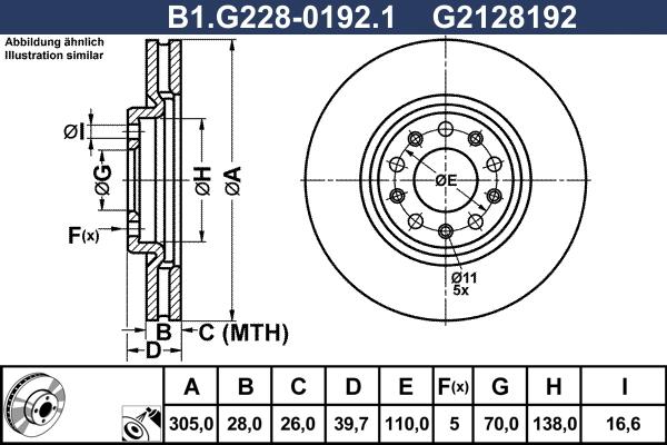 Galfer B1.G228-0192.1 - Əyləc Diski furqanavto.az