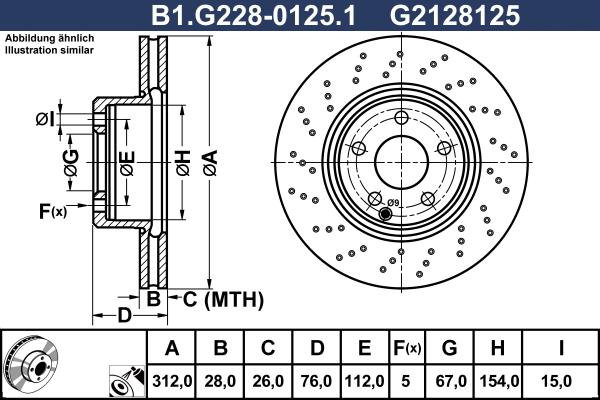 Galfer B1.G228-0125.1 - Əyləc Diski furqanavto.az
