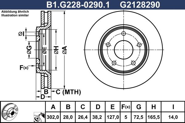 Galfer B1.G228-0290.1 - Əyləc Diski furqanavto.az