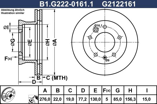 Galfer B1.G222-0161.1 - Əyləc Diski furqanavto.az