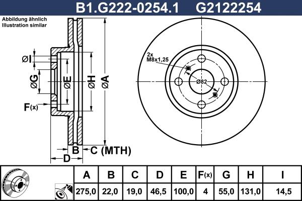 Galfer B1.G222-0254.1 - Əyləc Diski furqanavto.az