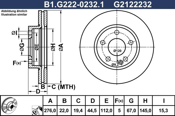 Galfer B1.G222-0232.1 - Əyləc Diski furqanavto.az