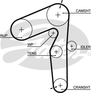 Gates 5500XS - Vaxt kəməri furqanavto.az