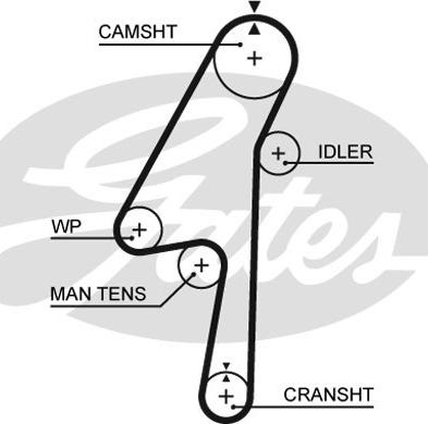 Gates 5580XS - Vaxt kəməri furqanavto.az