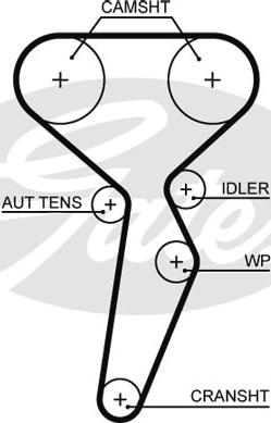 Gates 5671XS - Vaxt kəməri furqanavto.az