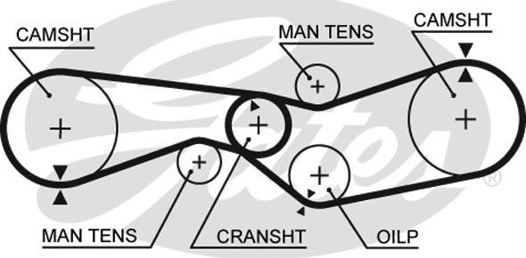 Gates 5009 - Vaxt kəməri furqanavto.az