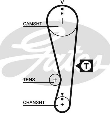 Gates 5318XS - Vaxt kəməri furqanavto.az