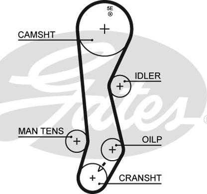 Gates 5389XS - Vaxt kəməri furqanavto.az