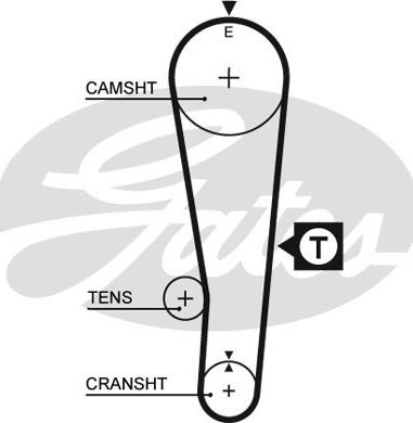 Gates K015382XS - Vaxt kəməri dəsti furqanavto.az