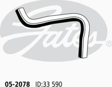 Gates 05-2078 - Radiator şlanqı furqanavto.az