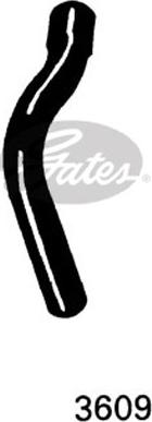 Gates 3609 - Radiator şlanqı furqanavto.az