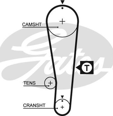 Gates K015393XS - Vaxt kəməri dəsti furqanavto.az