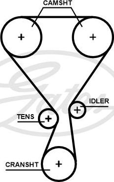 Gates T360HOB - Vaxt kəməri furqanavto.az