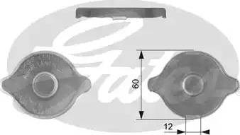 Gates RC121 - Mühürləmə qapağı, radiator furqanavto.az