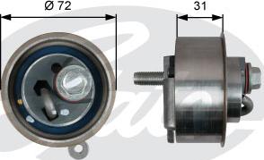 Gates T43009 - Gərginlik kasnağı, vaxt kəməri furqanavto.az