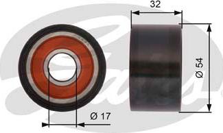 Gates T42167 - Yönləndirmə / Bələdçi kasnağı, vaxt kəməri furqanavto.az