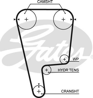 Gates T226RB - Vaxt kəməri furqanavto.az