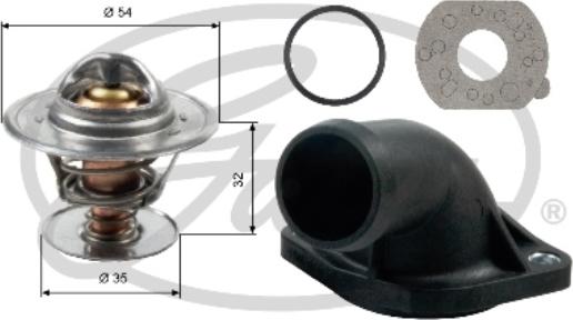 Gates TH13684K1 - Termostat, soyuducu www.furqanavto.az