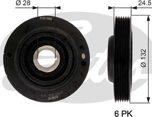 Gates TVD1059 - Kəmər kasnağı, krank mili furqanavto.az