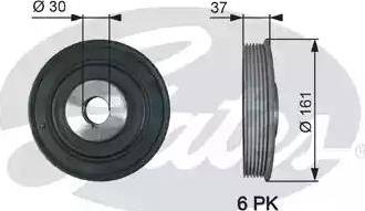 Gates TVD1002 - Kəmər kasnağı, krank mili furqanavto.az