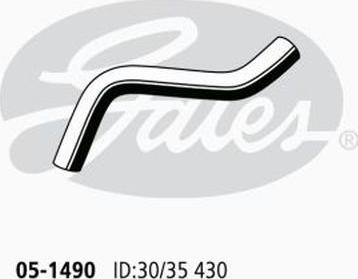 GATES-AU 05-1490 - Radiator şlanqı furqanavto.az