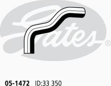 GATES-AU 05-1472 - Radiator şlanqı furqanavto.az