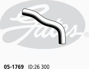 GATES-AU 05-1769 - Radiator şlanqı furqanavto.az