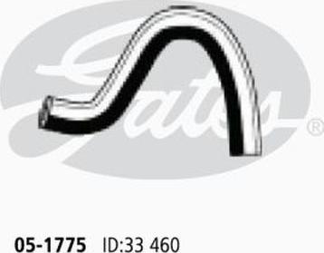 GATES-AU 05-1775 - Radiator şlanqı furqanavto.az