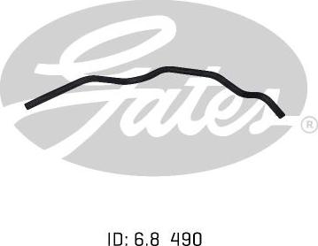 GATES-AU 02-0820 - Radiator şlanqı furqanavto.az