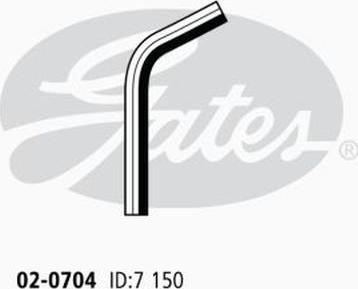 GATES-AU 02-0704 - Radiator şlanqı furqanavto.az