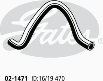 GATES-AU 02-1471 - Radiator şlanqı furqanavto.az