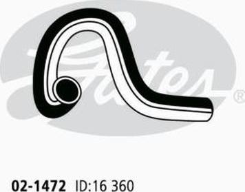 GATES-AU 02-1472 - Radiator şlanqı furqanavto.az