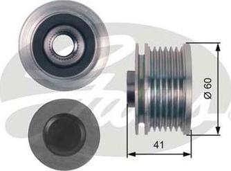 GATES-AU OAP7147 - Kasnak, alternator, sərbəst dönərli mufta furqanavto.az
