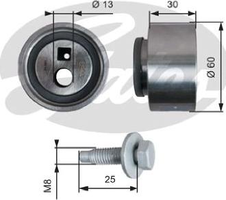 GATES-AU T41139 - Gərginlik kasnağı, vaxt kəməri furqanavto.az