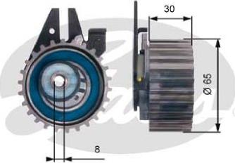 GATES-AU T43211 - Gərginlik kasnağı, vaxt kəməri furqanavto.az