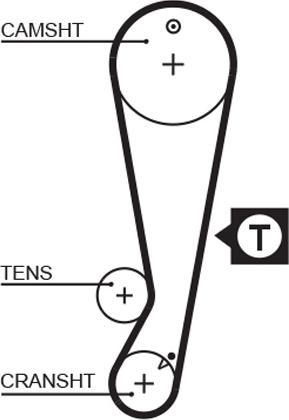 GATES-AU T236 - Vaxt kəməri furqanavto.az